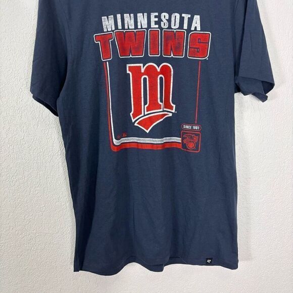 '47 Minnesota Twins Baseball Navy Blue Tshirt - Picture 3 of 4